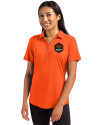 Houston Dynamo FC Cutter & Buck Forge Eco Stretch Recycled Womens Short Sleeve Polo College Orange Front Thumbnail Image