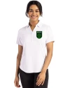 Austin FC - Cutter & Buck Forge Eco Stretch Recycled Womens Short Sleeve Polo White Front Thumbnail Image