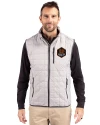 Houston Dynamo FC Cutter & Buck Rainier PrimaLoft® Mens Big and Tall Eco Insulated Full Zip Puffer Vest Polished Medium Gray Front Thumbnail Image