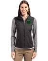 Austin FC - Cutter & Buck Stealth Hybrid Quilted Womens Full Zip Windbreaker Jacket Black Front Thumbnail Image