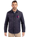 St. Louis City SC Cutter & Buck Rainier PrimaLoft® Mens Eco Insulated Quilted Shirt Jacket Dark Navy Front Thumbnail Image