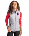 St. Louis City SC Cutter & Buck Rainier PrimaLoft® Womens Eco Insulated Full Zip Puffer Vest Polished Medium Gray Front Thumbnail Image