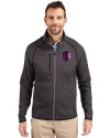 St. Louis City SC Cutter & Buck Mainsail Sweater-Knit Mens Full Zip Jacket Charcoal Heather Front Thumbnail Image
