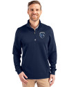 Sporting Kansas City Cutter & Buck Traverse Stretch Eco Quarter Zip Mens Big and Tall Pullover Liberty Navy Front Thumbnail Image