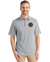 Atlanta United FC - Cutter & Buck Virtue Eco Pique Recycled Mens Big and Tall Polo Polished Medium Gray Front Thumbnail Image