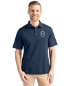 Vancouver Whitecaps FC Cutter & Buck Virtue Eco Pique Recycled Mens Big and Tall Polo Navy Blue Front Thumbnail Image