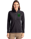 Austin FC - Cutter & Buck Adapt Eco Knit Stretch Recycled Womens Half Zip Pullover Black Front Thumbnail Image