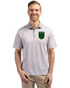 Austin FC - Cutter & Buck Virtue Eco Pique Micro Stripe Recycled Mens Polo Polished/White Front Thumbnail Image