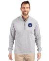 CF Montréal Cutter & Buck Adapt Eco Knit Heather Mens Big & Tall Quarter Zip Pullover Polished Heather Front Thumbnail Image