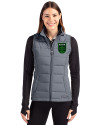 Austin FC - Cutter & Buck Evoke Hybrid Softshell Recycled Womens Full Zip Vest Elemental Grey Front Thumbnail Image