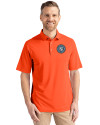 New York City FC Cutter & Buck Virtue Eco Pique Recycled Mens Polo College Orange Front Thumbnail Image