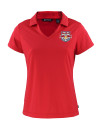 New York Red Bulls Cutter & Buck Daybreak Eco Recycled Womens V-neck Polo Red Mannequin Thumbnail Image