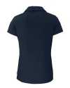 FC Dallas Cutter & Buck Daybreak Eco Recycled Womens V-neck Polo Navy Blue Mannequin Back Thumbnail Image
