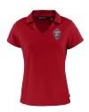 Colorado Rapids Cutter & Buck Daybreak Eco Recycled Womens V-neck Polo Cardinal Red Mannequin Thumbnail Image