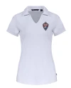 Colorado Rapids Cutter & Buck Daybreak Eco Recycled Womens V-neck Polo White Mannequin Thumbnail Image