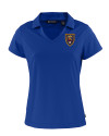 Real Salt Lake Cutter & Buck Daybreak Eco Recycled Womens V-neck Polo Tour Blue Mannequin Thumbnail Image