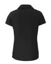 D.C. United Cutter & Buck Daybreak Eco Recycled Womens V-neck Polo Black Mannequin Back Thumbnail Image