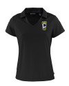 Columbus Crew Cutter & Buck Daybreak Eco Recycled Womens V-neck Polo Black Mannequin Thumbnail Image