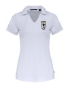 Columbus Crew Cutter & Buck Daybreak Eco Recycled Womens V-neck Polo White Mannequin Thumbnail Image