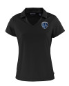 Sporting Kansas City Cutter & Buck Daybreak Eco Recycled Womens V-neck Polo Black Mannequin Thumbnail Image