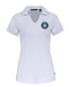 Charlotte FC Cutter & Buck Daybreak Eco Recycled Womens V-neck Polo White Mannequin Thumbnail Image