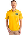Portland Timbers Cutter & Buck Prospect Eco Textured Stretch Recycled Mens Short Sleeve Polo College Gold Front Thumbnail Image