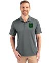 Austin FC - Cutter & Buck Prospect Eco Textured Stretch Recycled Mens Short Sleeve Polo Elemental Grey Front Thumbnail Image