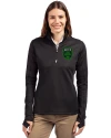 Austin FC - Cutter & Buck Traverse Stretch Eco Quarter Zip Womens Pullover Black Front Thumbnail Image