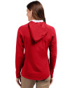New York Red Bulls Cutter & Buck Adapt Eco Knit Hybrid Recycled Womens Full Zip Jacket Red Back Thumbnail Image