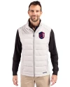 St. Louis City SC Cutter & Buck Evoke Hybrid Softshell Recycled Mens Full Zip Vest CONCRETE Front Thumbnail Image