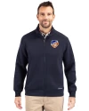 FC Cincinnati Cutter & Buck Roam Epic Versatility Recycled Full Zip Mens Jacket Navy Blue Front Thumbnail Image