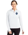 View image 4: Vancouver Whitecaps FC Cutter & Buck Daybreak Recycled Womens Half Zip Hooded Pullover White Front