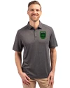 Austin FC - Cutter & Buck Forge Eco Stretch Recycled Mens Polo Dark Black Heather Front Thumbnail Image