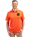 Houston Dynamo FC Cutter & Buck Forge Eco Stretch Recycled Mens Polo College Orange Front Thumbnail Image