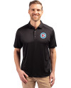 Chicago Fire FC Cutter & Buck Forge Eco Stretch Recycled Mens Polo Black Front Thumbnail Image