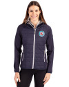 Chicago Fire FC Cutter & Buck Rainier Primaloft Womens Eco Full Zip Hybrid Jacket Dark Navy Front Thumbnail Image