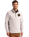 Atlanta United FC - Cutter & Buck Hunts Point Eco Textured Fleece Recycled Mens Snap Pullover Polished Medium Gray Front Thumbnail Image