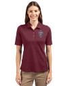 View image 10: Colorado Rapids Cutter & Buck Virtue Recycled Featherlight Pique Womens Polo Chutney Front