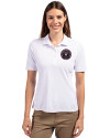 Inter Miami CF Cutter & Buck Virtue Eco Pique Recycled Womens Polo White Front Thumbnail Image