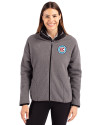 Chicago Fire FC Cutter & Buck Cascade Eco Fleece Womens Full Zip Jacket Elemental Grey/Black Front Thumbnail Image