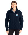 Chicago Fire FC Cutter & Buck Cascade Eco Fleece Womens Full Zip Jacket Navy Blue Front Thumbnail Image