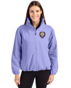 Orlando City SC Cutter & Buck Charter Eco Recycled Womens Full-Zip Jacket Hyacinth Front Thumbnail Image