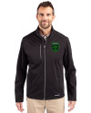 Austin FC - Cutter & Buck Evoke Softshell Recycled Full Zip Mens Jacket Black Front Thumbnail Image