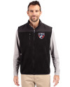 FC Dallas Cutter & Buck Cascade Eco Fleece Mens Vest Black Front Thumbnail Image