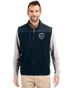 Sporting Kansas City Cutter & Buck Cascade Eco Fleece Mens Vest Navy Blue Front Thumbnail Image