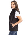 Portland Timbers Cutter & Buck Charter Eco Recycled Full-Zip Womens Vest Black Side Thumbnail Image