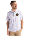 Atlanta United FC - Cutter & Buck Pike Eco Pebble Print Stretch Recycled Mens Polo White Front Thumbnail Image