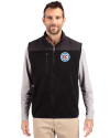Chicago Fire FC Cutter & Buck Cascade Eco Sherpa Mens Big and Tall Fleece Vest Black Front Thumbnail Image
