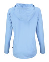 FC Dallas Cutter & Buck Coastline Epic Comfort Recycled Womens Hooded Shirt Atlas Light Blue Mannequin Back Thumbnail Image