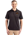Houston Dynamo FC Cutter & Buck Coastline Epic Comfort Recycled Mens Polo Black Front Thumbnail Image